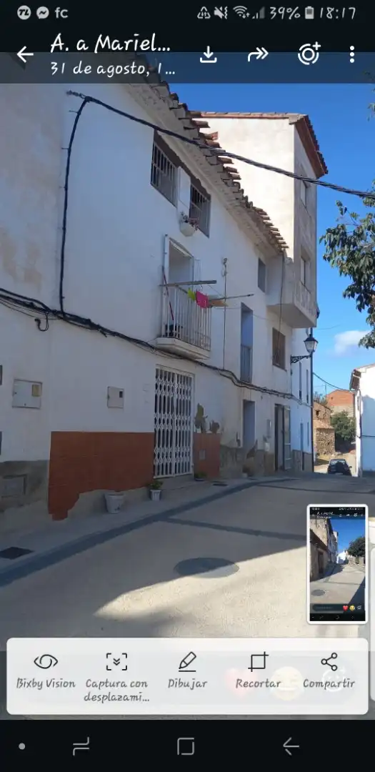 Vista exterior de Casa adosada en venta en Zucaina