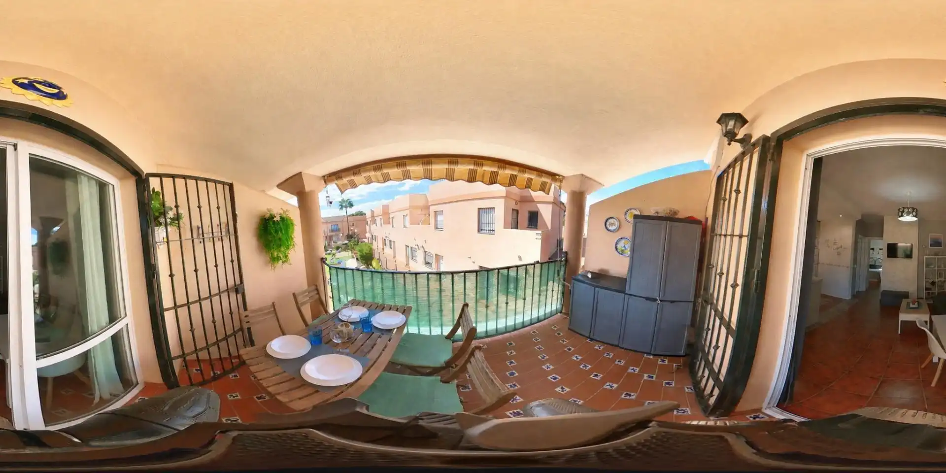 Terraza de Apartamento en venta en Chiclana de la Frontera con Aire acondicionado, Jardín privado y Terraza