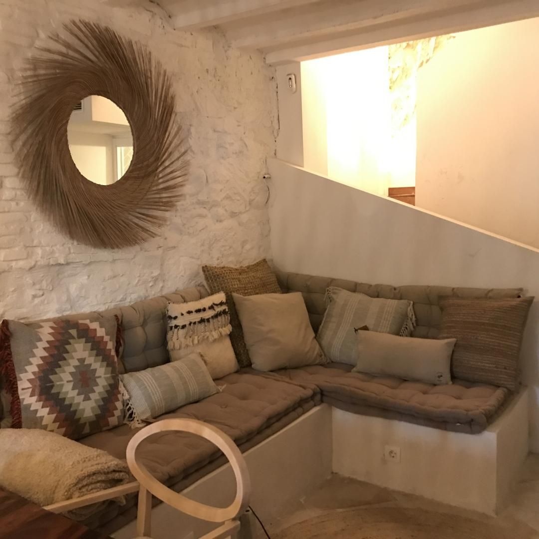 Sala d'estar de Casa adosada de lloguer en Sant Feliu de Guíxols amb Calefacció i Jardí privat
