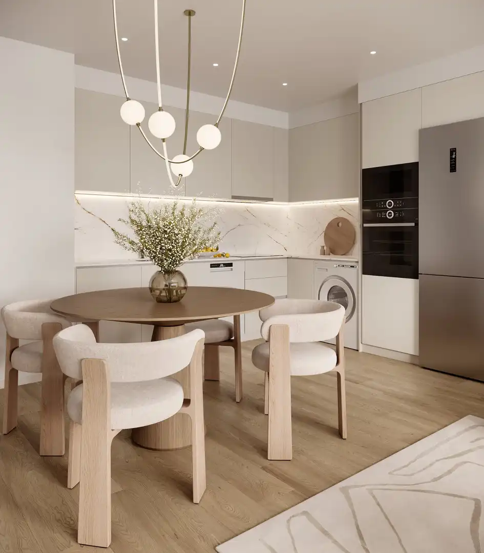 Cocina de Piso en venta en Alicante / Alacant con Balcón y Piscina comunitaria