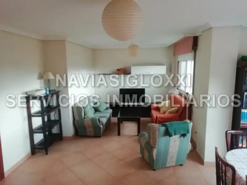 Sala de estar de Dúplex de alquiler en Nigrán con Parquet, Terraza y Amueblado