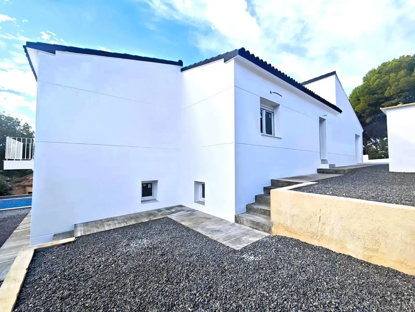 Vista exterior de Casa o chalet en venta en Altea con Calefacción, Terraza y Piscina