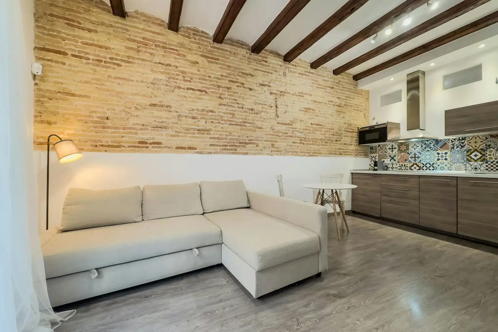 Wohnzimmer von Wohnung zur Miete in Barcelona mit Heizung, Möbliert und Waschmaschine