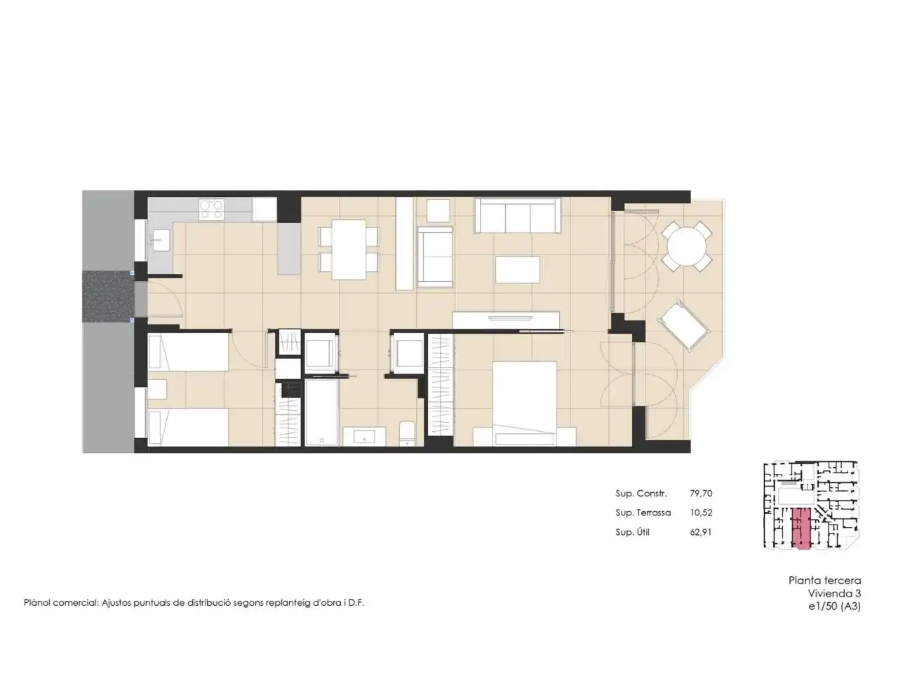 Wohnung mit Aufzug zum Verkauf in Calle President Macià 116, imagen 47