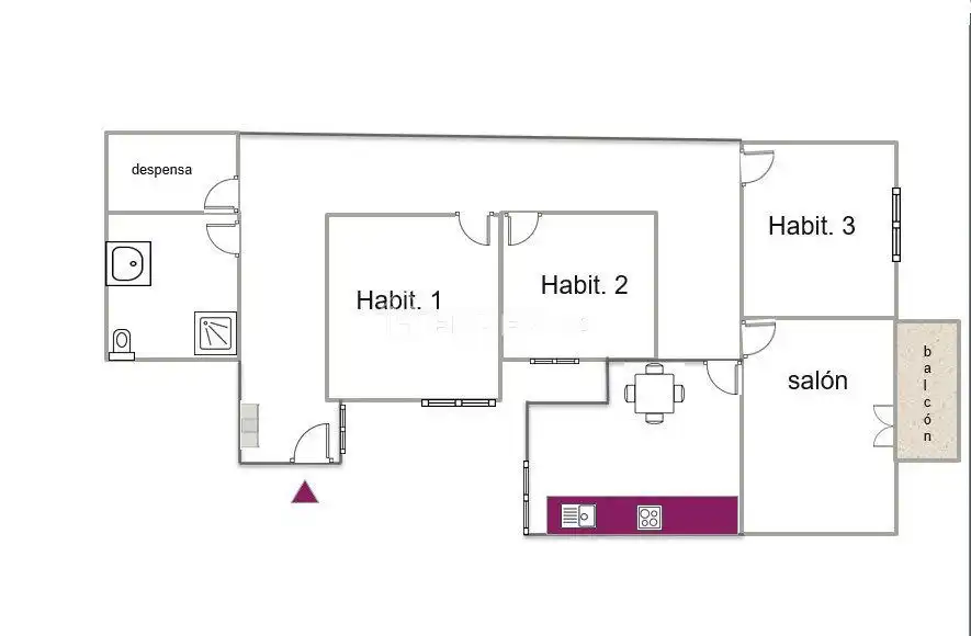 Flat for sale in  Logroño  with Heating, Parquet flooring and Furnished