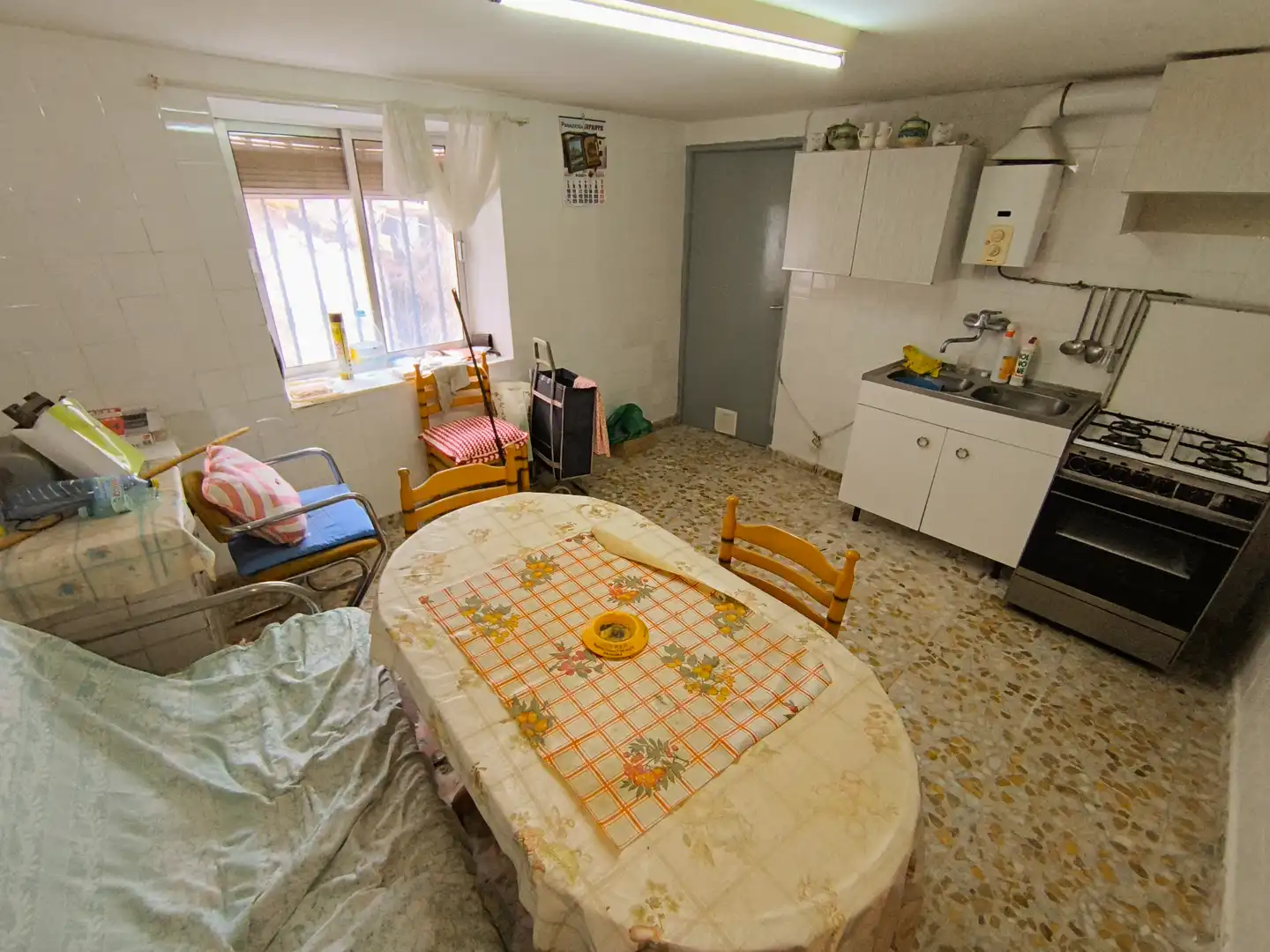 Cocina de Casa o chalet en venta en Santa Cecilia del Alcor con Calefacción, Jardín privado y Trastero