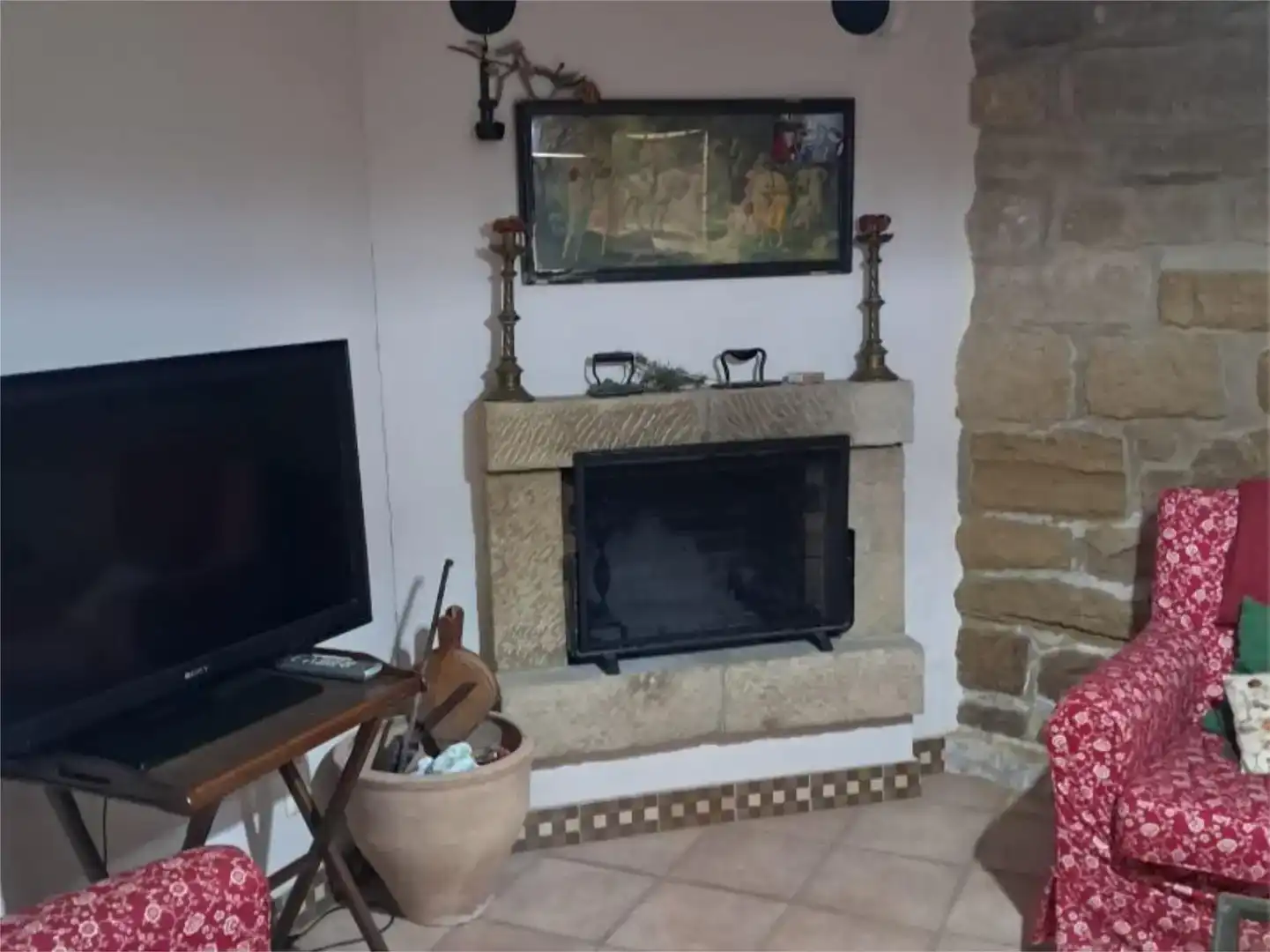 Living room of Flat for sale in Uncastillo, Zaragoza