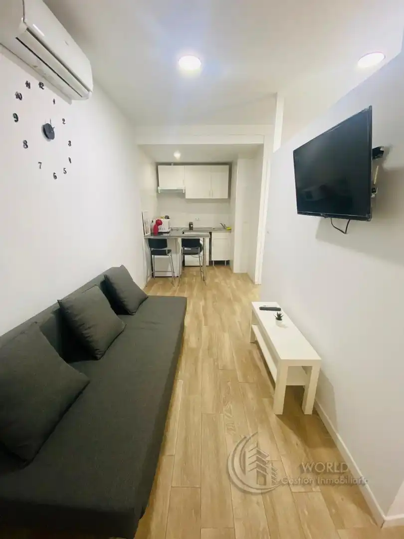 Wohnzimmer von Wohnung zur Miete in  Madrid Capital mit Klimaanlage, Heizung und Möbliert
