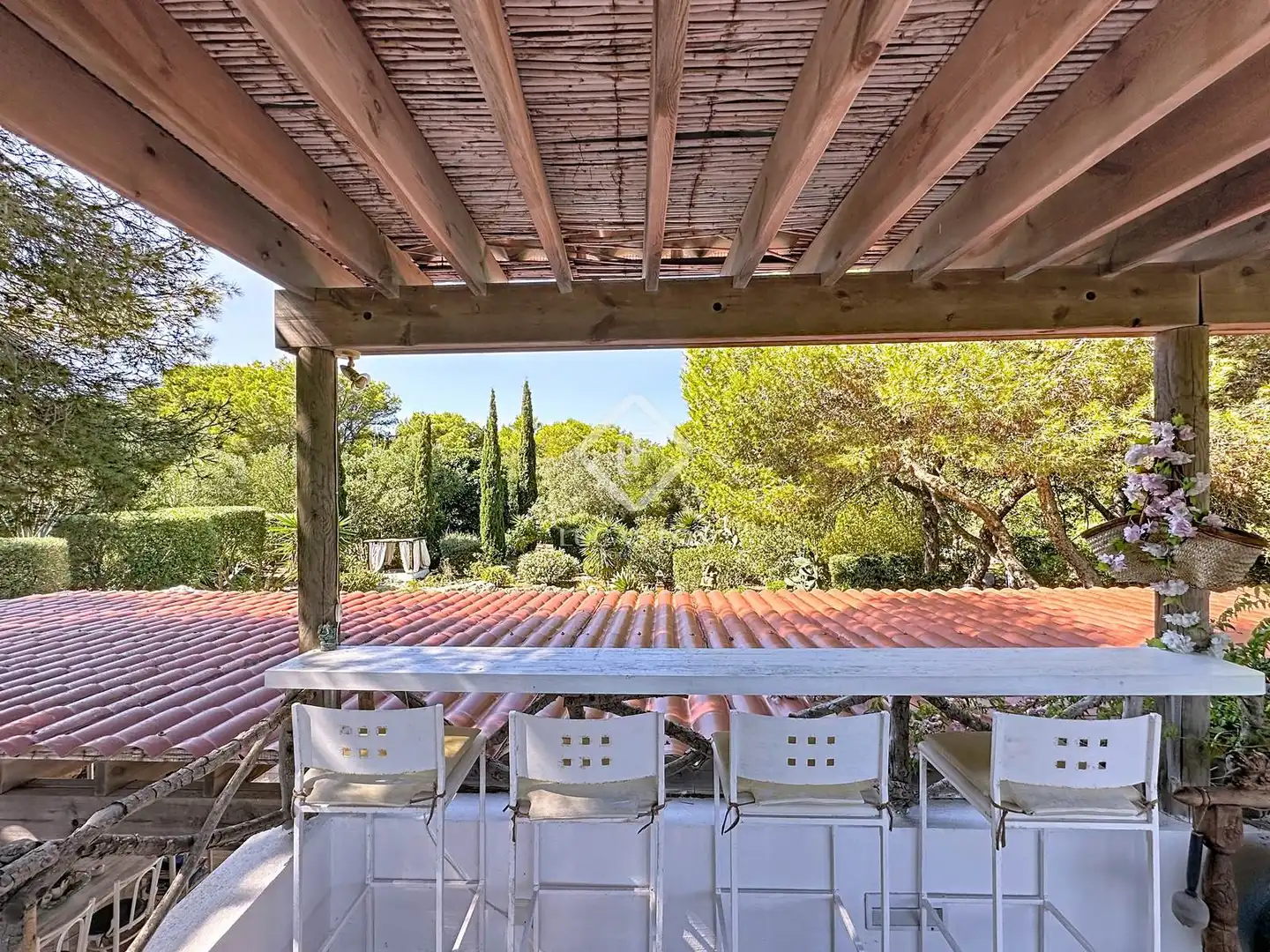 Terrassa de Finca rústica en venda en Sant Lluís amb Aire condicionat, Calefacció i Jardí privat