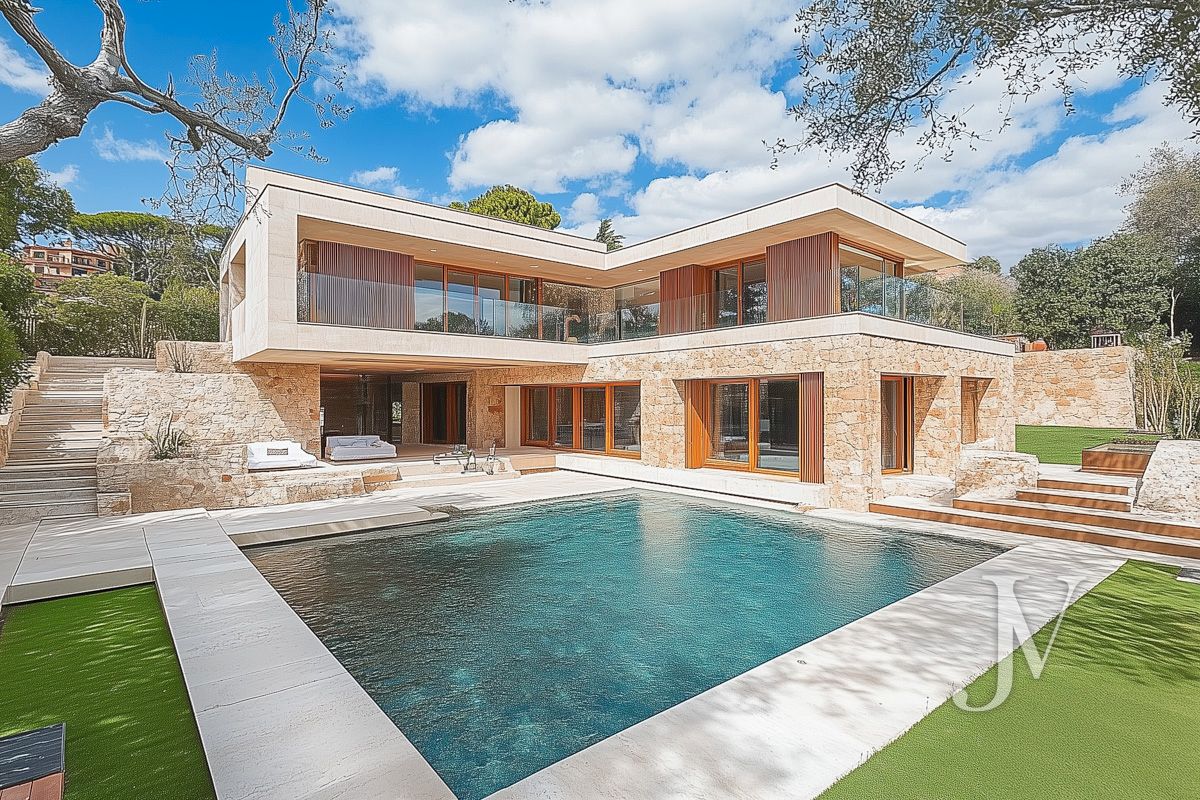 Exterior view of House or chalet for sale in Pozuelo de Alarcón  with Air Conditioner, Heating and Private garden