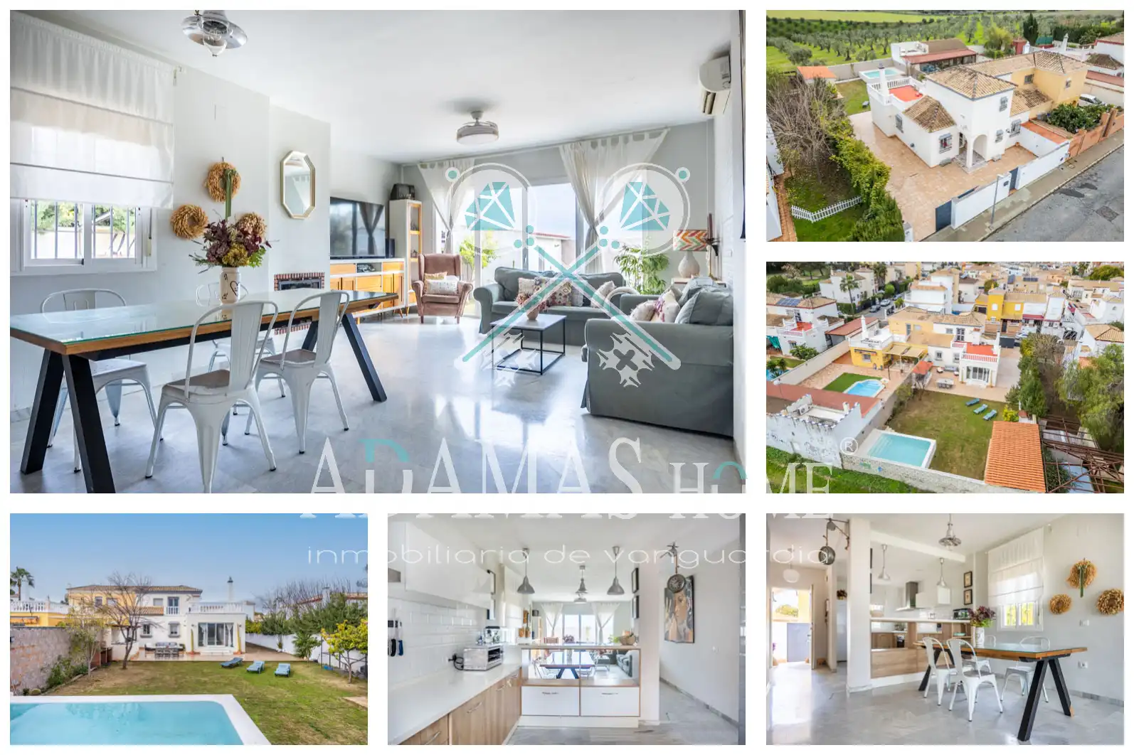 Vista exterior de Casa o chalet en venta en Valencina de la Concepción con Aire acondicionado, Calefacción y Jardín privado