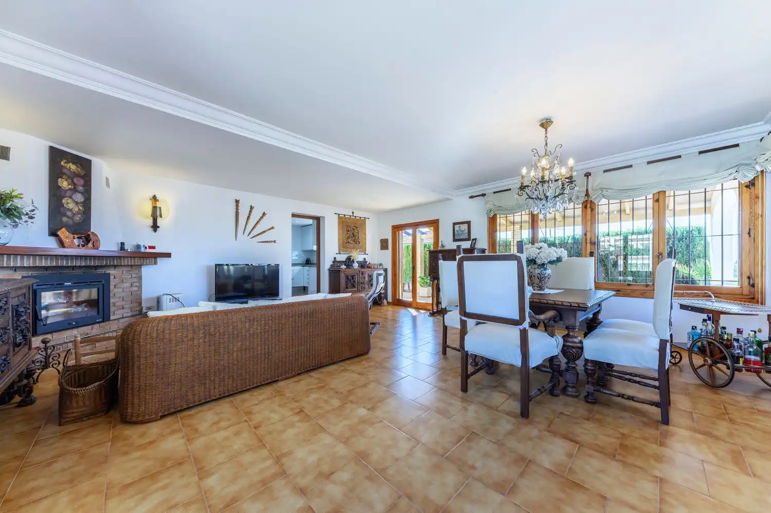 Sala de estar de Casa o chalet en venta en Villajoyosa / La Vila Joiosa con Jardín privado, Terraza y Piscina comunitaria