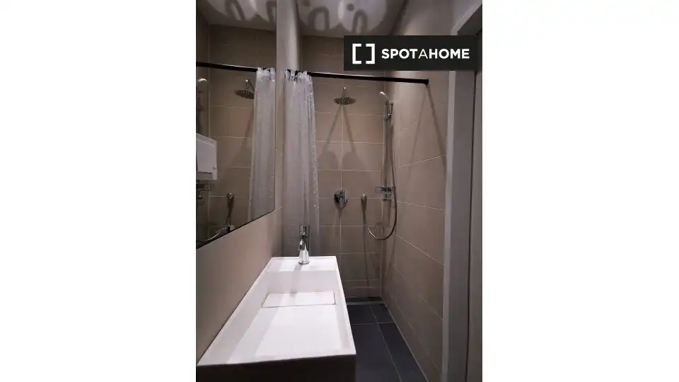 Bathroom of Study for share in Tomelloso  with Air Conditioner, Terrace and Furnished
