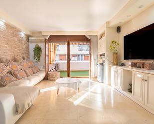 Living room of Single-family semi-detached for sale in Gavà  with Air Conditioner, Terrace and Furnished