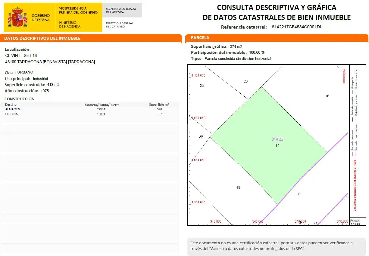 Nau industrial en venda en Tarragona