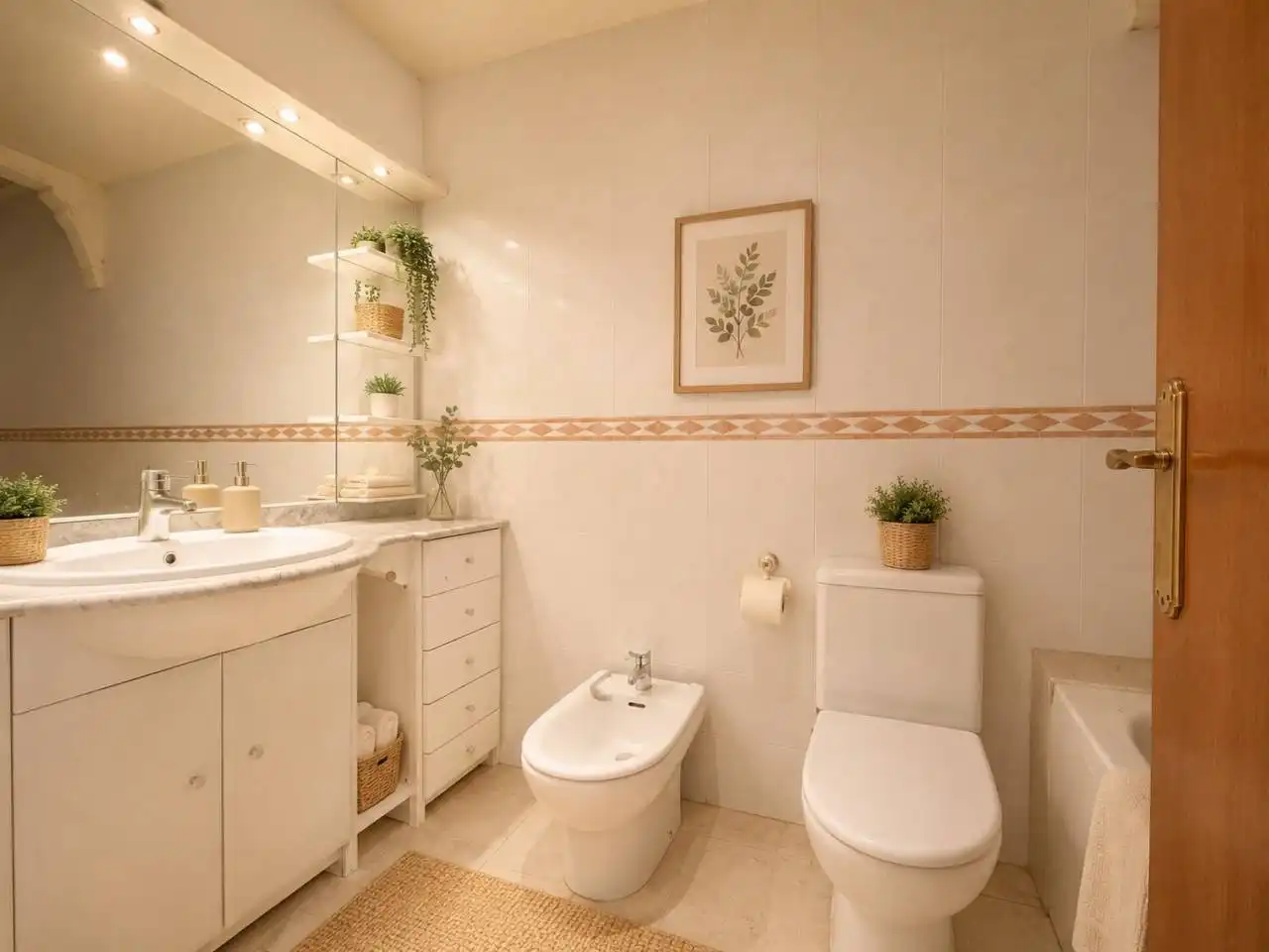 Badezimmer von Wohnung zum Verkauf in Cerdanyola del Vallès mit Heizung und Balkon