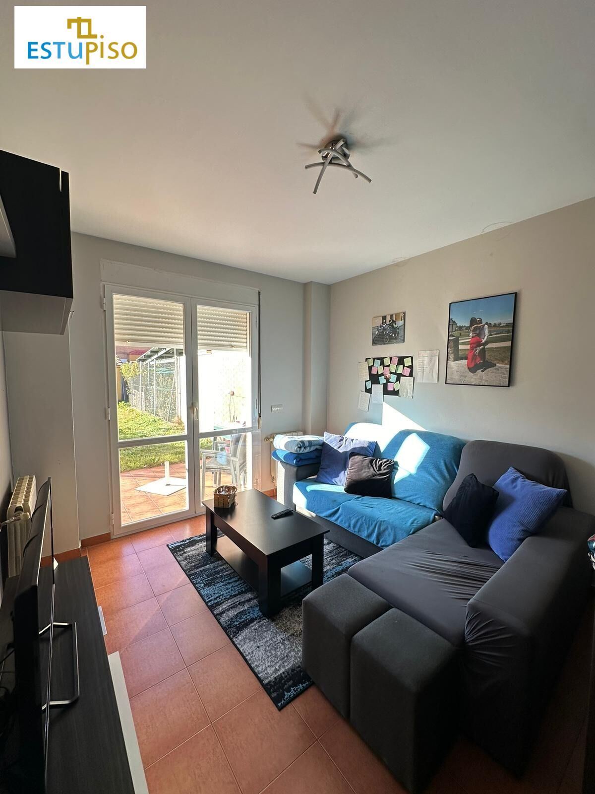 Living room of Single-family semi-detached for sale in Hospital de Órbigo  with Heating, Private garden and Terrace