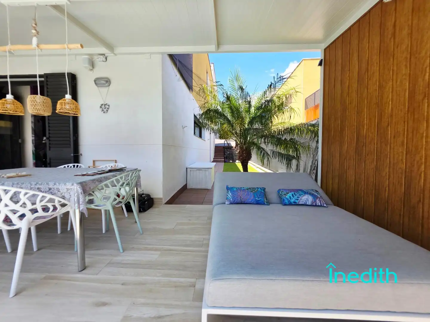 Terraza de Casa o chalet en venta en Cubelles con Aire acondicionado, Calefacción y Jardín privado