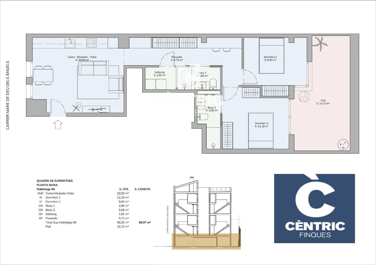 Pis en venda en Terrassa amb Calefacció i Terrassa