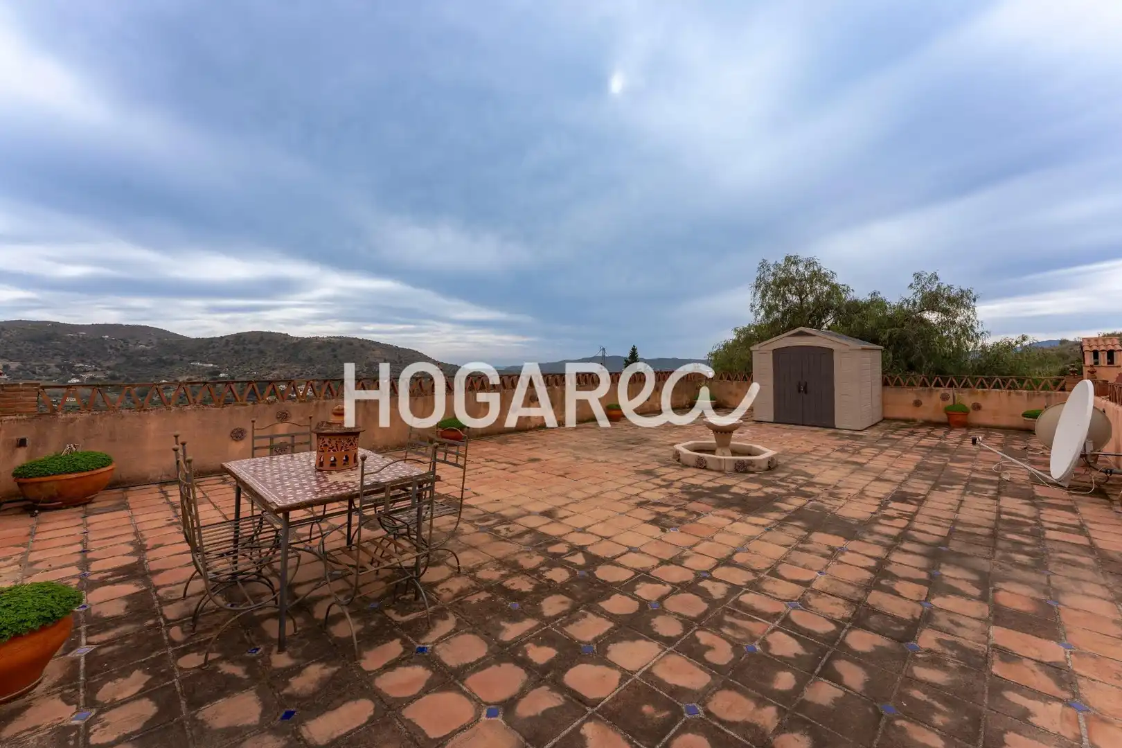 Terraza de Finca rústica en venta en Alcaucín con Jardín privado, Terraza y Piscina