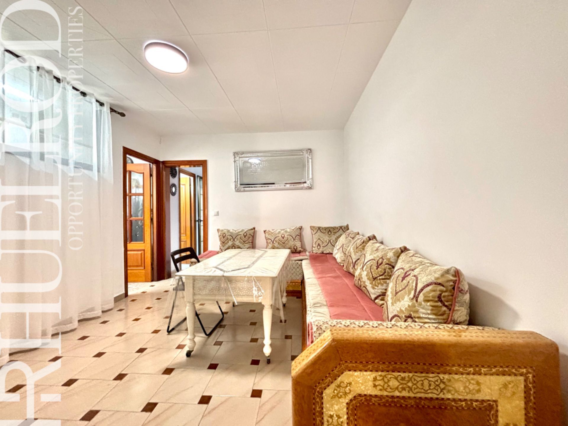 Sala d'estar de Planta baixa en venda en Mataró amb Calefacció, Moblat i Forn