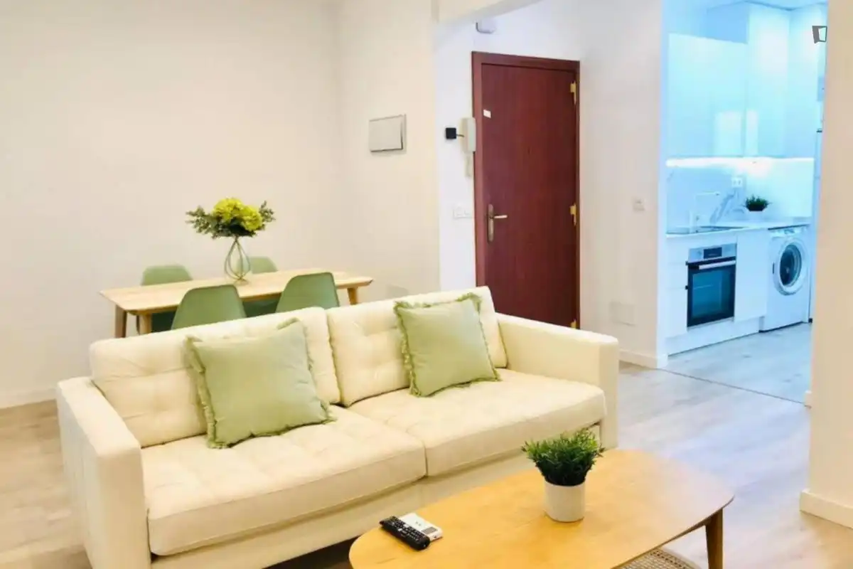 Sala d'estar de Apartament de lloguer en Málaga amb Aire condicionat, Moblat i Forn
