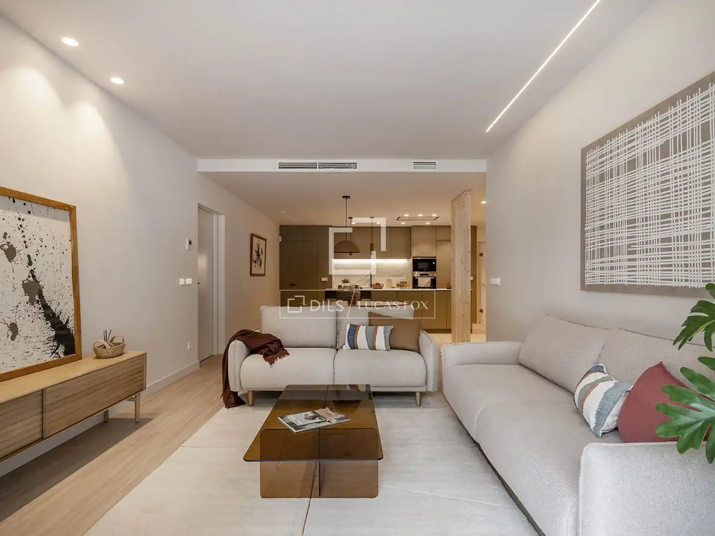Sala de estar de Piso en venta en Barcelona con Aire acondicionado, Calefacción y Jardín privado