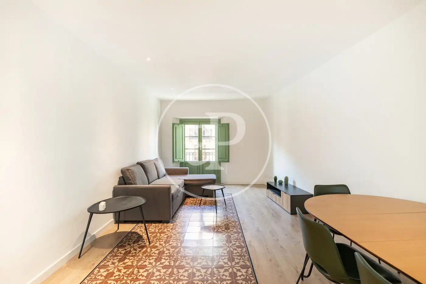Sala d'estar de Pis de lloguer en Barcelona amb Aire condicionat, Calefacció i Terrassa