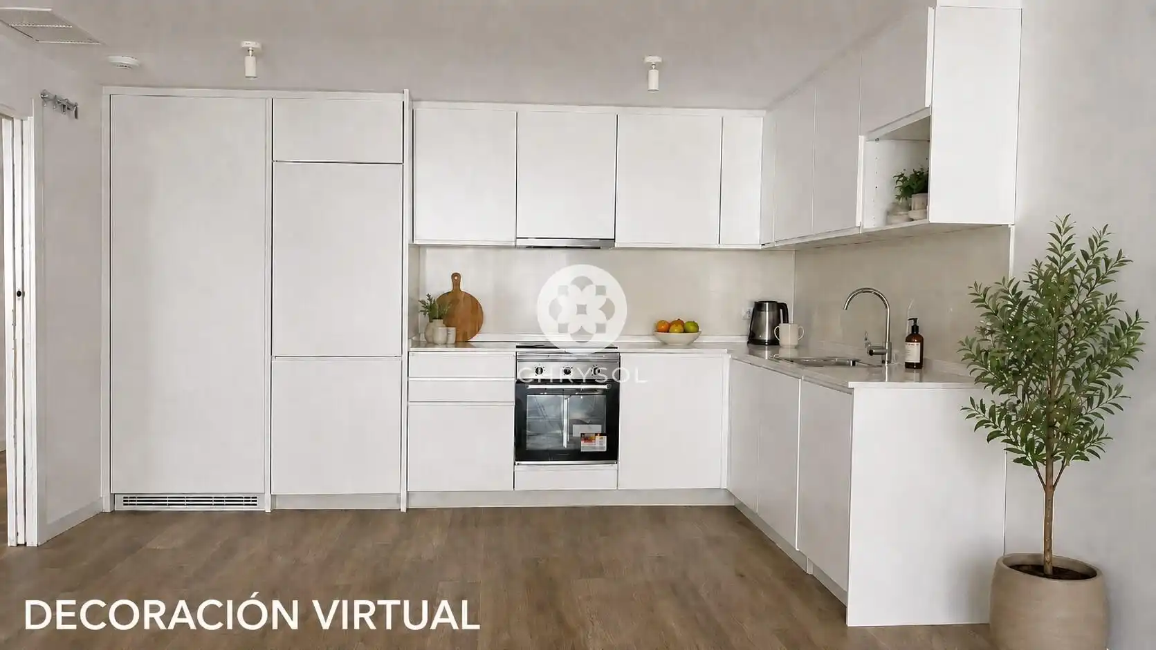 Cocina de Piso en venta en L'Hospitalet de Llobregat con Calefacción, Jardín privado y Parquet