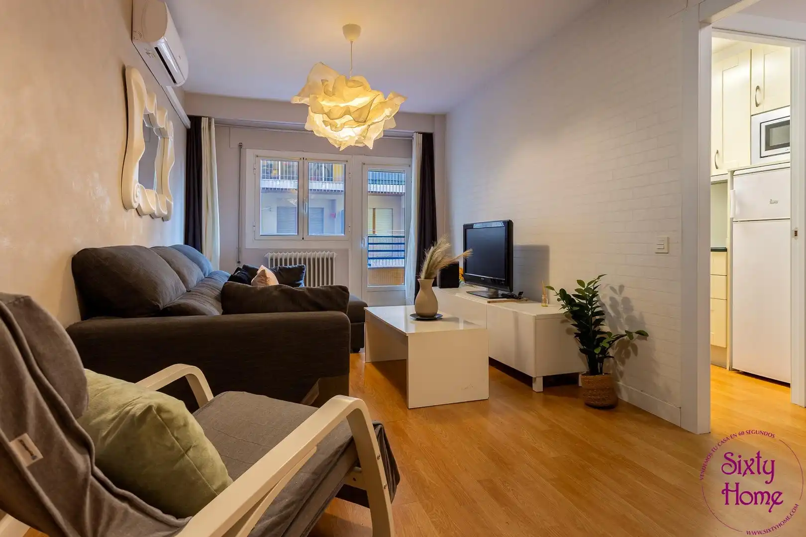 Sala de estar de Piso en venta en Jaca con Aire acondicionado, Calefacción y Parquet