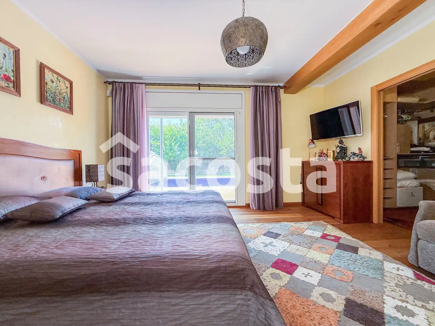 Dormitori de Casa o xalet en venda en Lloret de Mar amb Aire condicionat, Jardí privat i Parquet