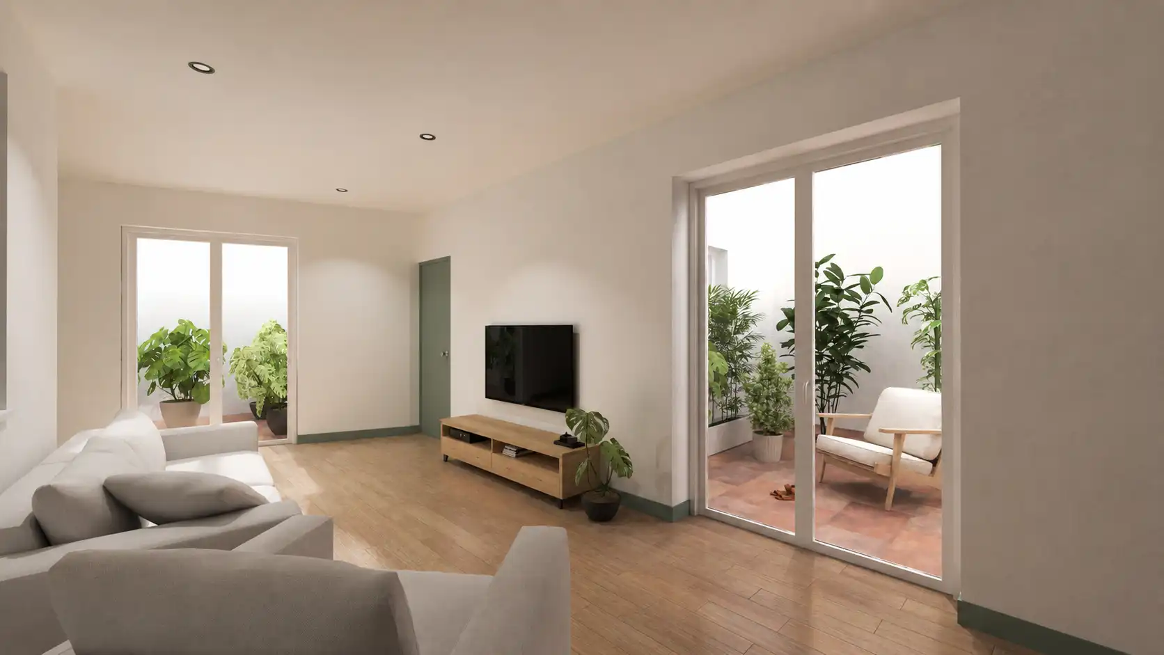 Wohnzimmer von Wohnung zur Miete in Madrid