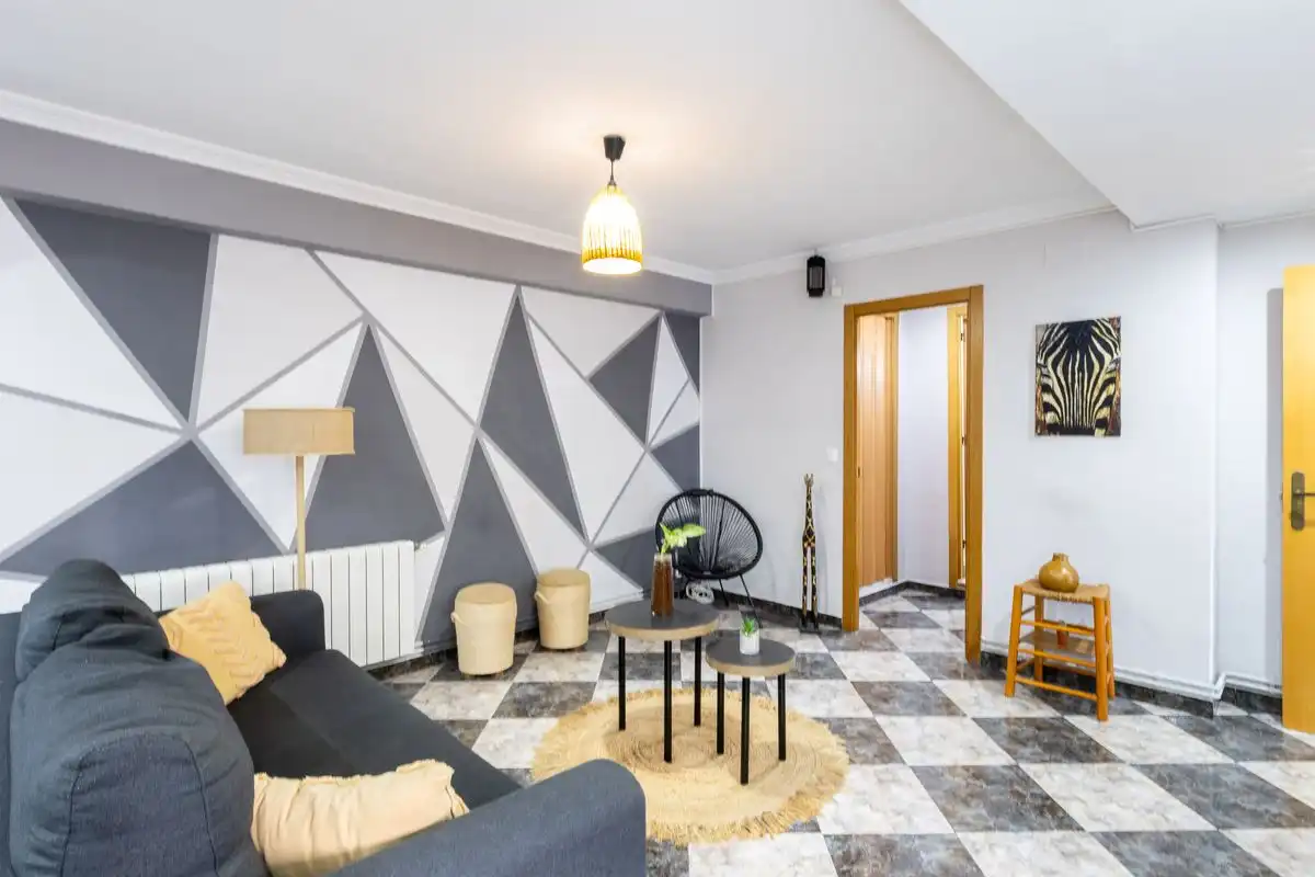 Wohnzimmer von Dachboden zum Verkauf in Foios mit Klimaanlage, Heizung und Terrasse