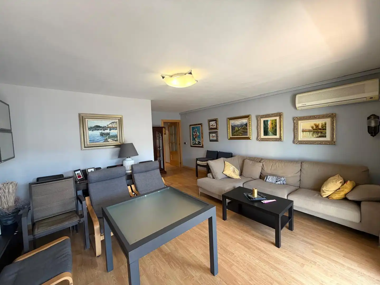 Sala d'estar de Apartament en venda en El Vendrell amb Aire condicionat, Parquet i Terrassa