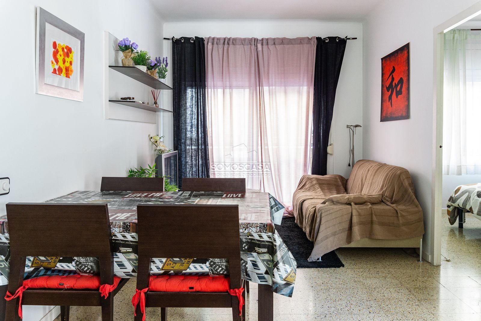 Living room of Flat to rent in  Barcelona Capital  with Air Conditioner, Heating and Furnished