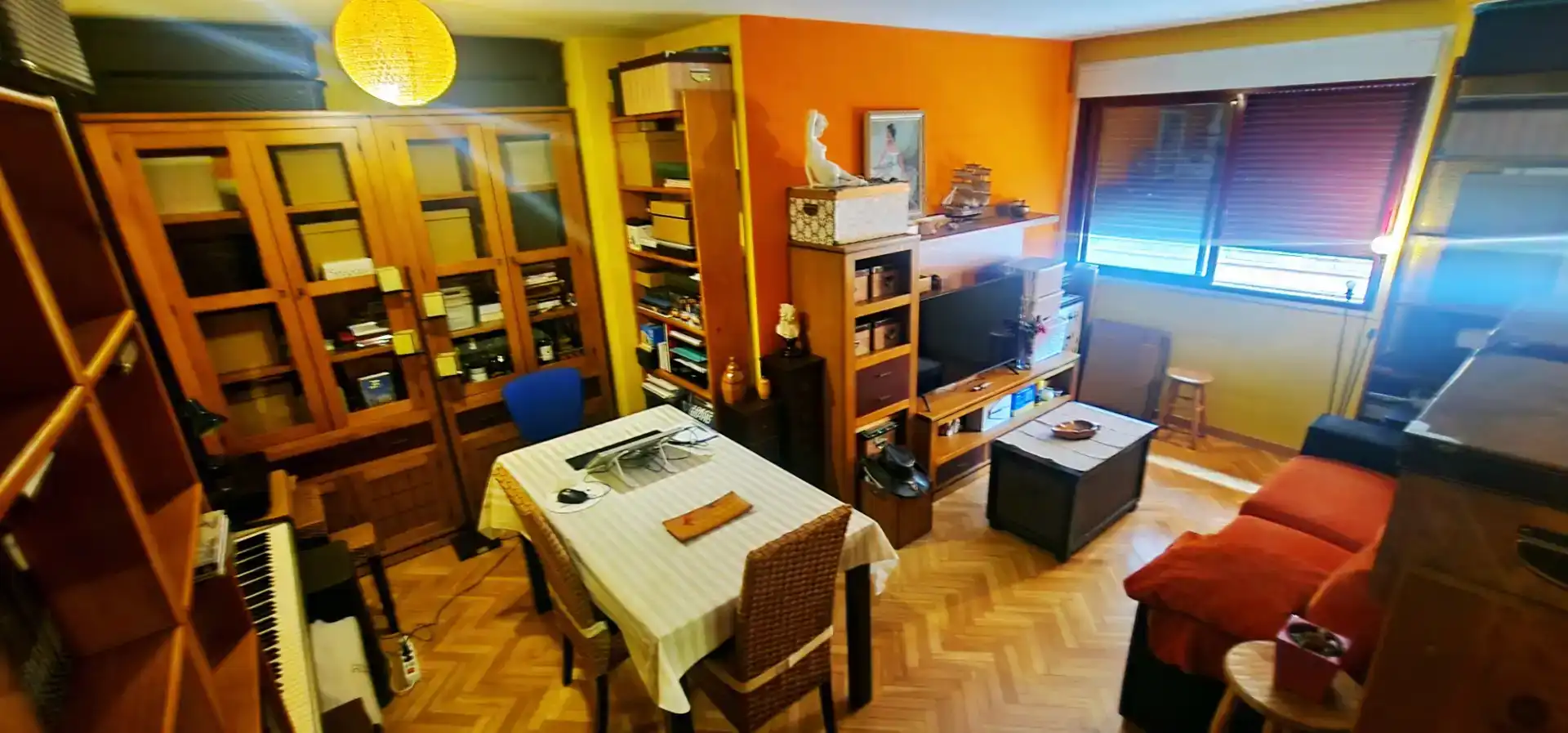 Living room of Flat for sale in  Madrid Capital  with Air Conditioner