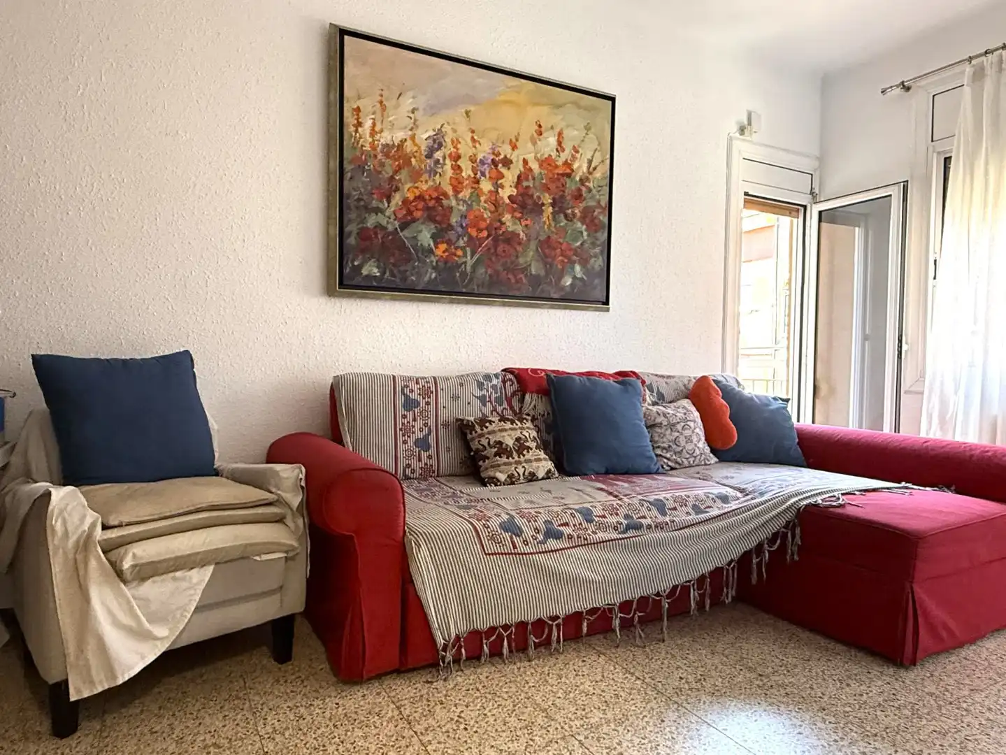 Sala de estar de Piso en venta en Sant Boi de Llobregat con Calefacción, Trastero y Balcón
