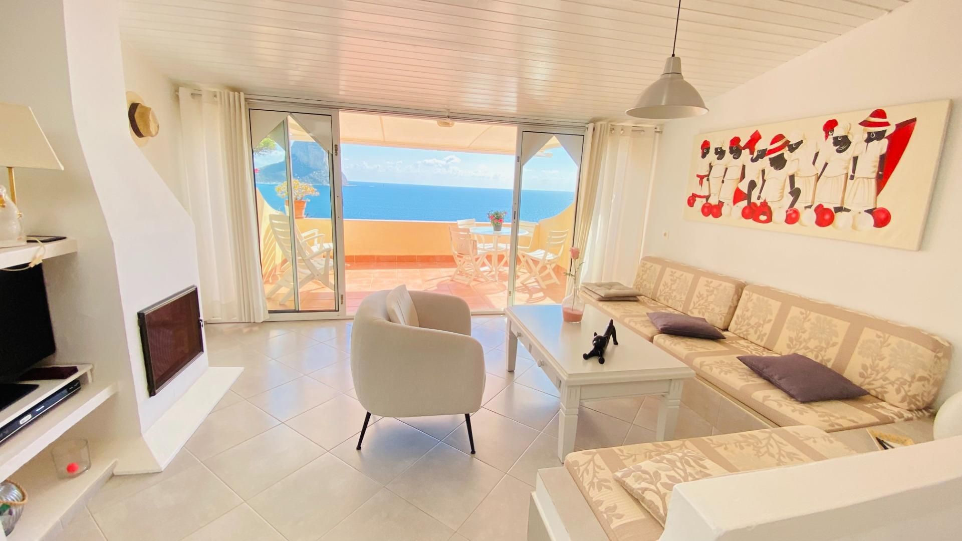 Living room of Duplex for sale in Calpe / Calp  with Air Conditioner, Heating and Private garden
