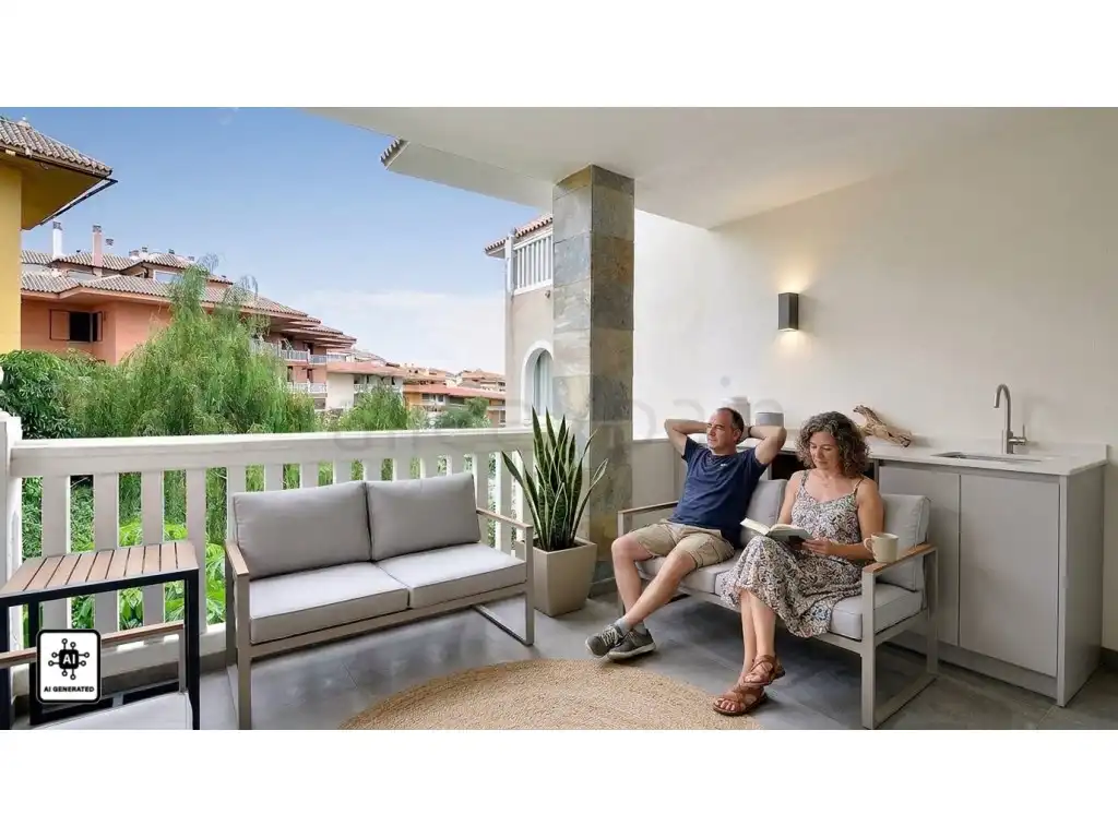Terraza de Apartamento en venta en Fuengirola