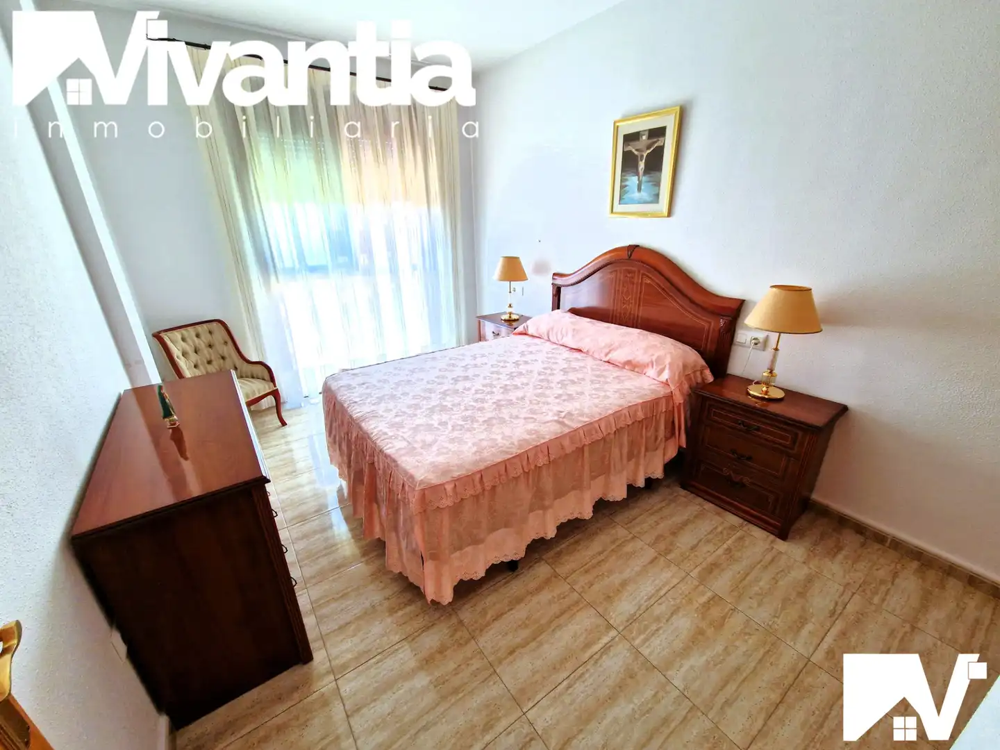 Schlafzimmer von Wohnung zum Verkauf in Lorca mit Klimaanlage, Heizung und Möbliert