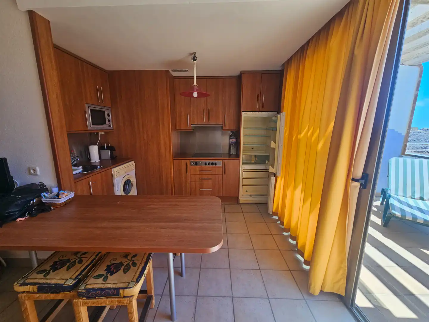 Cocina de Apartamento en venta en Pájara con Terraza, Amueblado y Piscina comunitaria