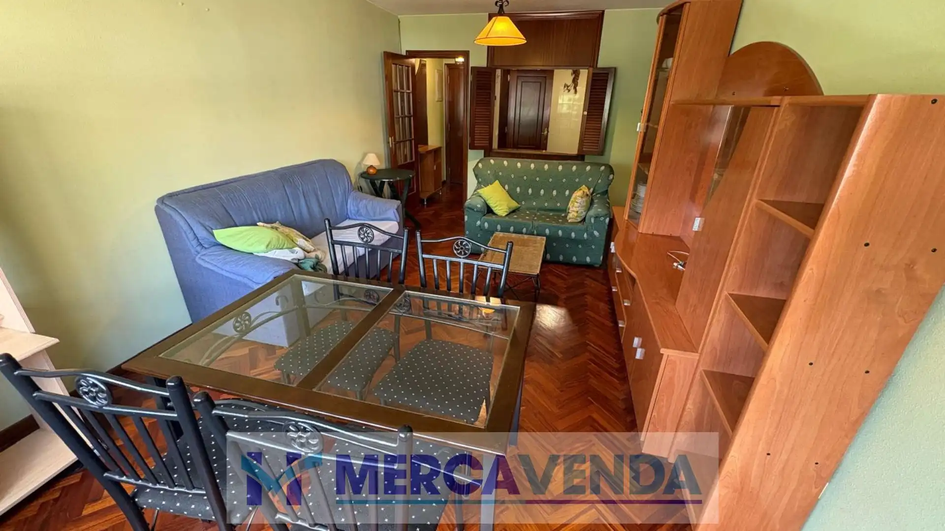 Sala de estar de Piso en venta en Mondariz-Balneario con Calefacción, Jardín privado y Amueblado