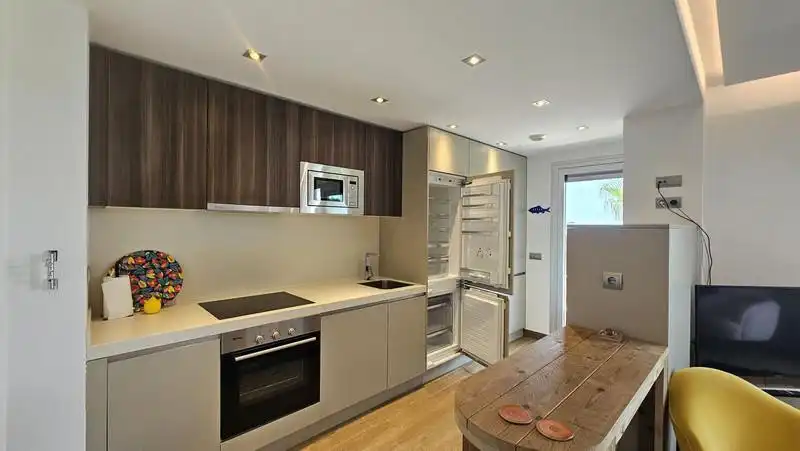 Cocina de Apartamento de alquiler en Marbella con Aire acondicionado, Calefacción y Terraza