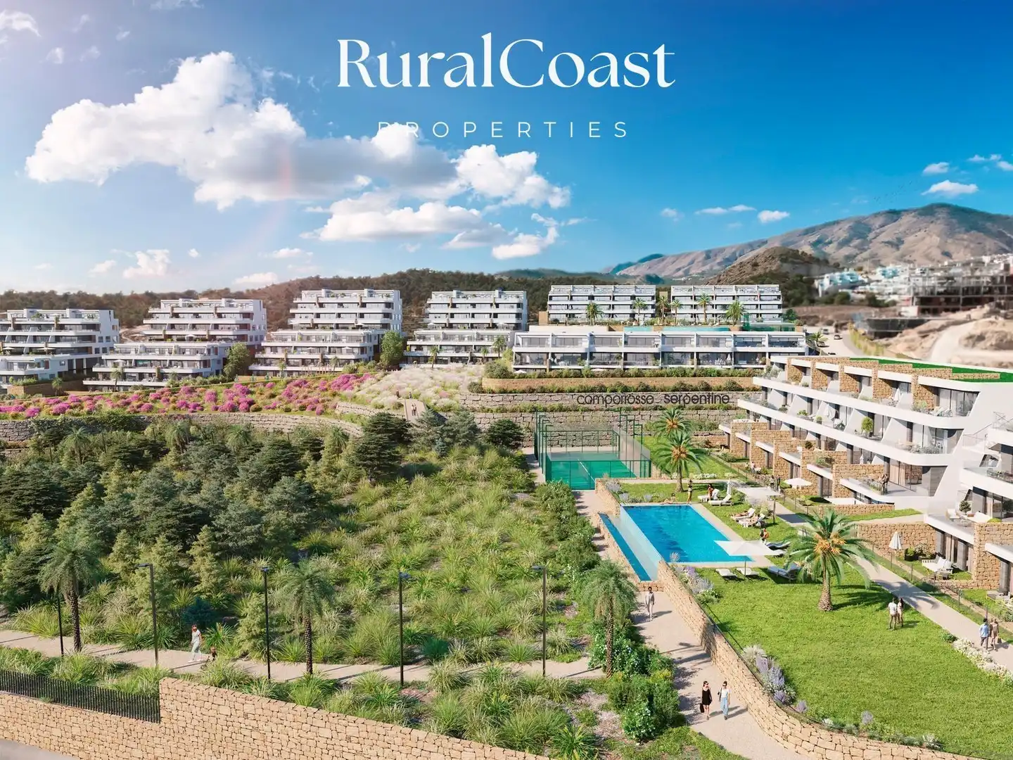 Außenansicht von Dachboden zur Miete in Finestrat mit Klimaanlage, Terrasse und Schwimmbad