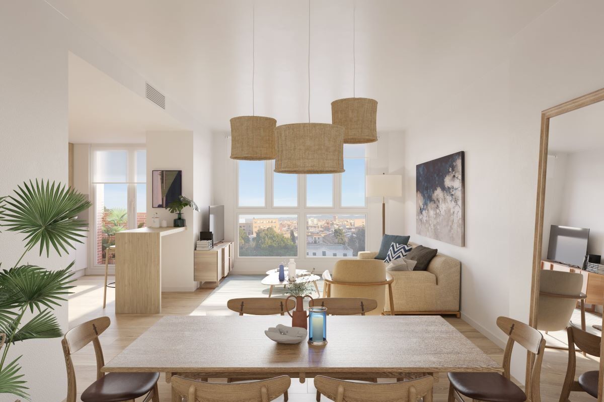 Living room of Flat for sale in Torrent  with Air Conditioner, Heating and Balcony