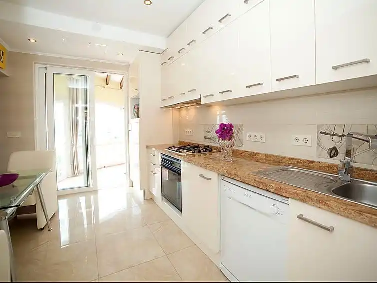 Kitchen of Houses for sale in Calpe / Calp  with Air Conditioner, Heating and Private garden