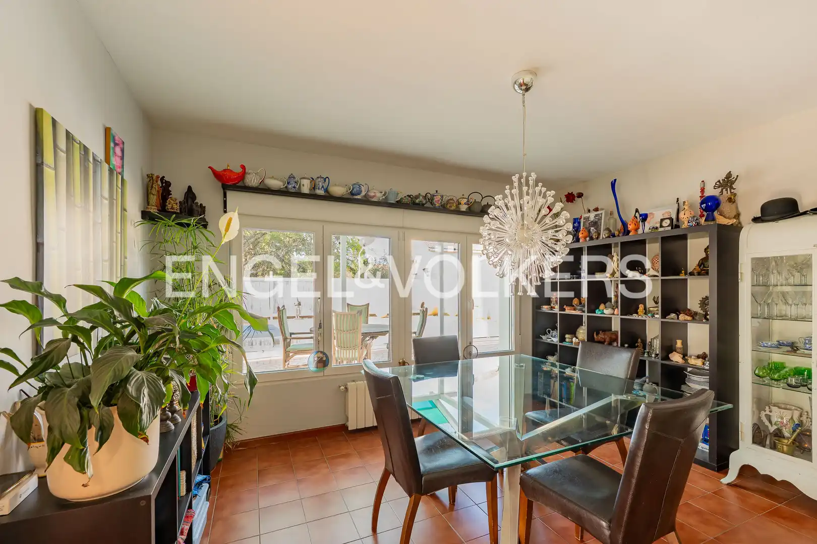 Dining room of Houses for sale in Galapagar  with Heating, Private garden and Parquet flooring