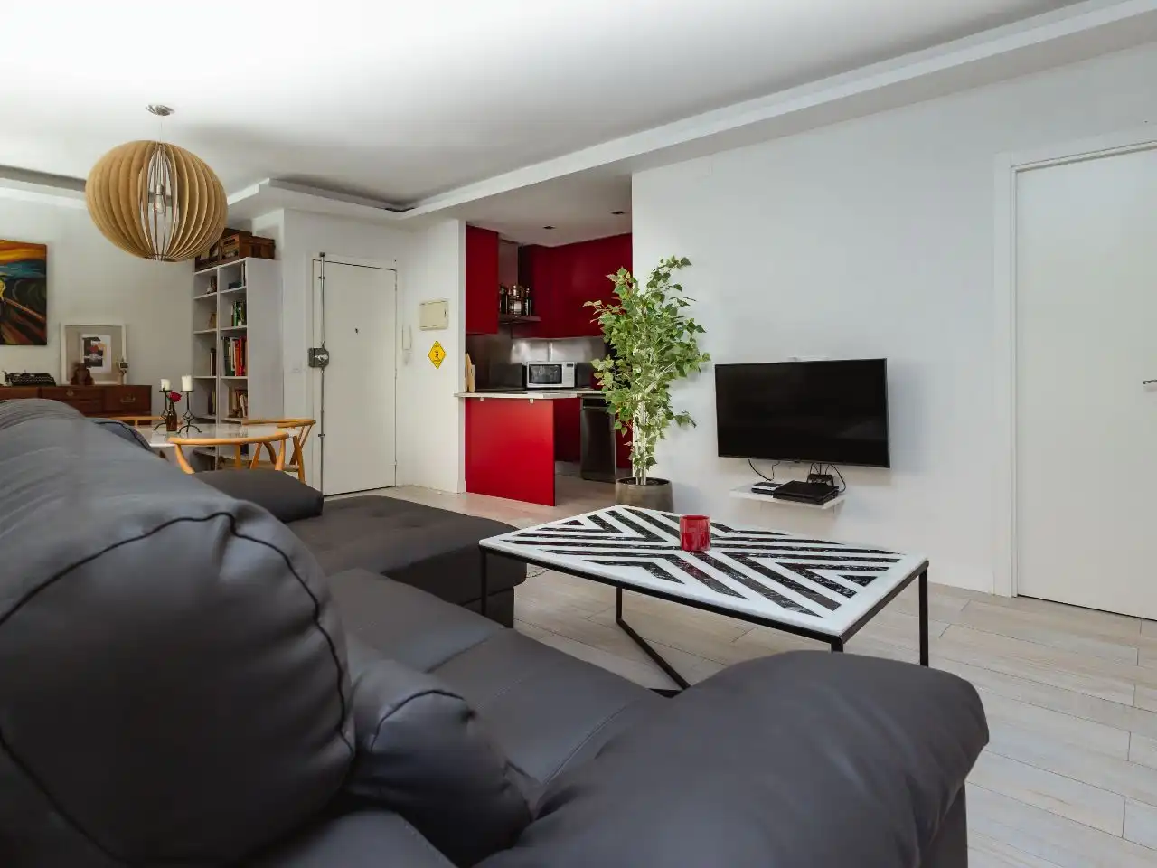 Sala d'estar de Apartament de lloguer en Madrid amb Aire condicionat, Calefacció i Moblat