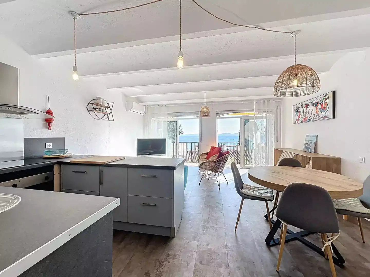 Cocina de Apartamento en venta en Roses con Aire acondicionado, Calefacción y Terraza