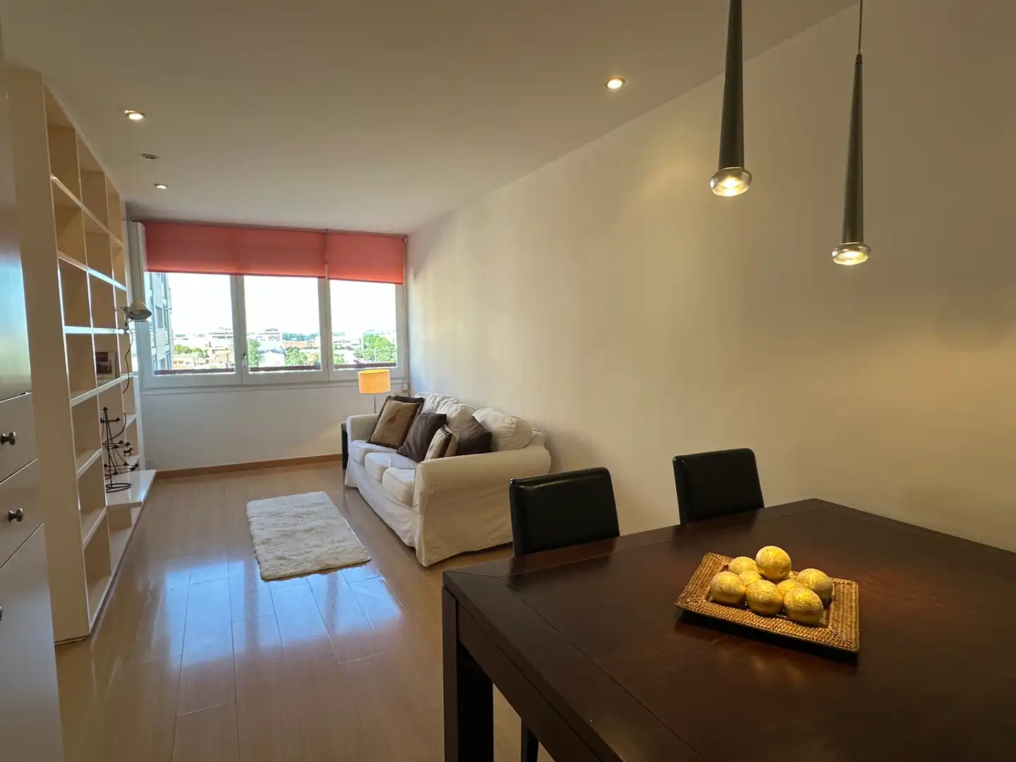 Sala de estar de Piso en venta en Lleida con Calefacción, Parquet y Amueblado